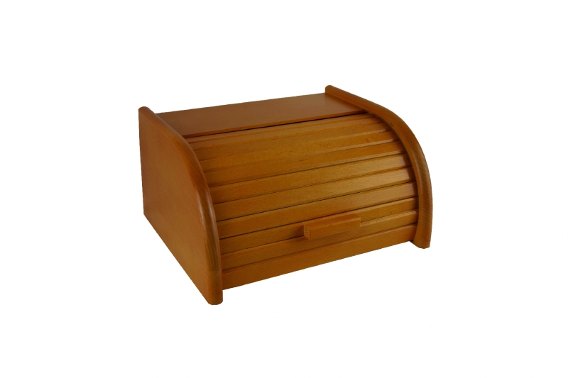 Yellow wooden bread box PEEWIT Ryglice