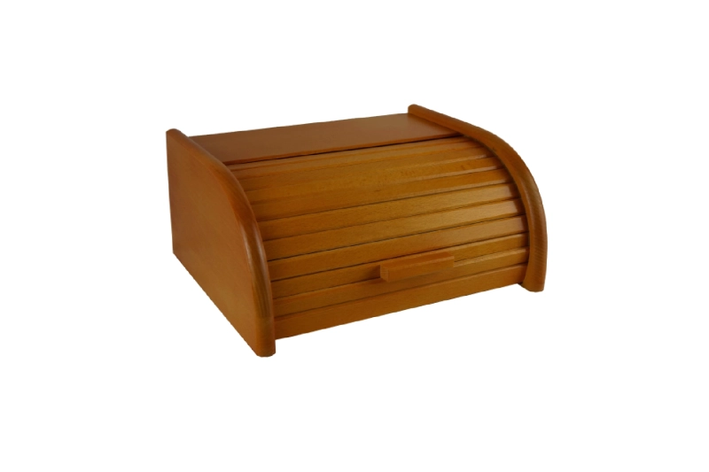 Yellow wooden bread box PEEWIT Ryglice